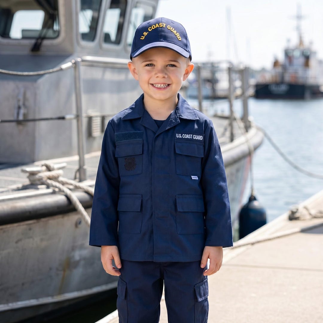 Youth Coast Guard Uniform Costume
