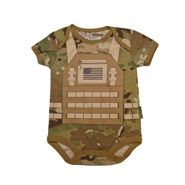 Multicam Flak Jacket Baby Bodysuit