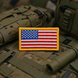 Embroidered American Flag Patch Standard