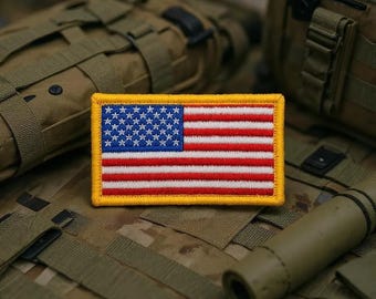 Embroidered American Flag Patch Standard
