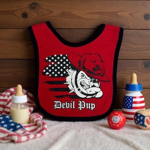 Marine Devil Pup Baby Bib