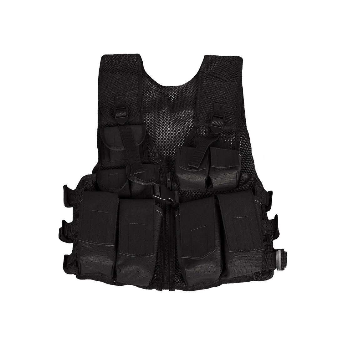Youth Black Airsoft Tactical Vest Etsy