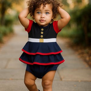 Mädchen Kleid Marine Blues