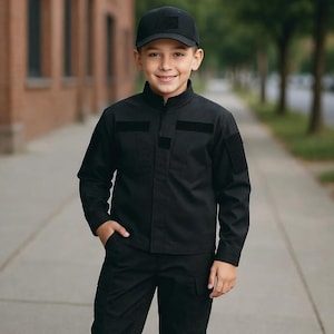 Youth Black Law Enforcement Uniform/Costume