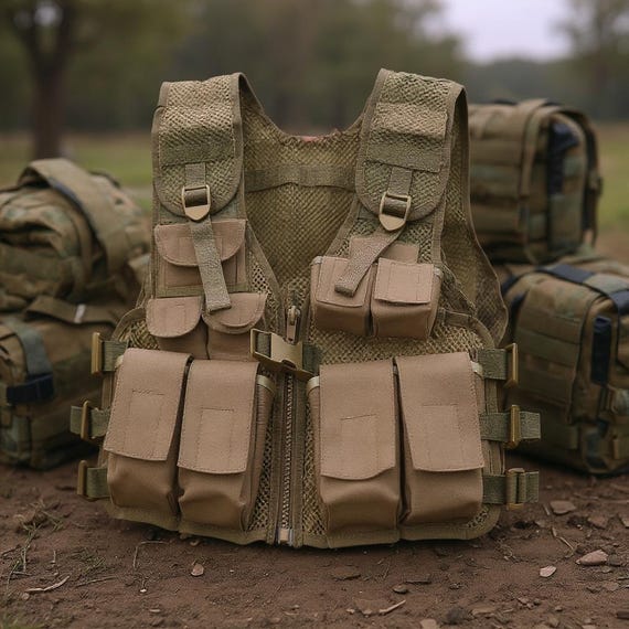 Gilet tattico da softair Coyote per ragazzi - Etsy Italia