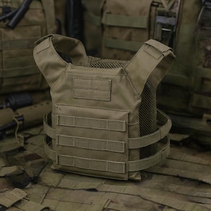 Porta-placas de airsoft verde OD para jovens
