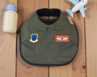 Flight Suit Baby Bib