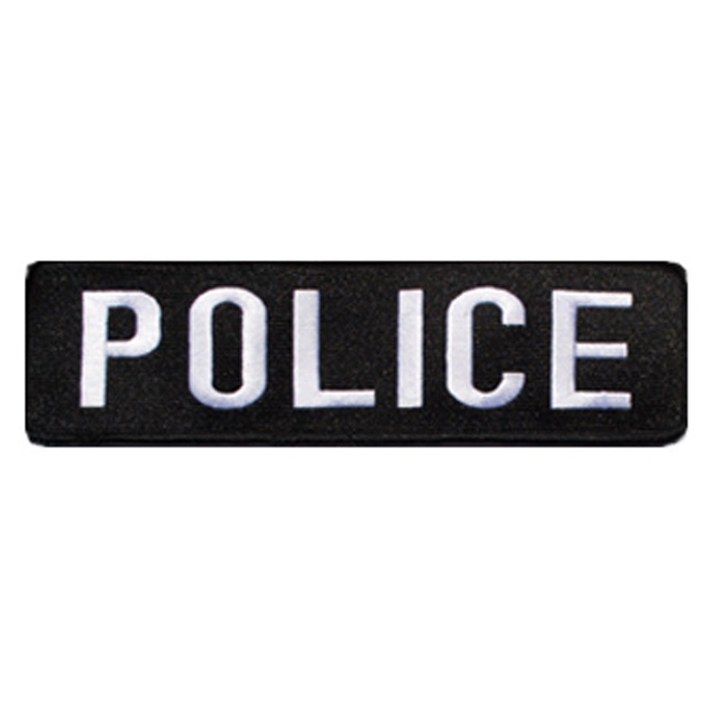 Large POLICE Banner Patch W Velcro Etsy