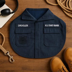 Coast Guard Drooler Baby Bib