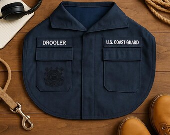 Coast Guard Drooler Baby Bib