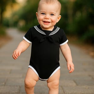 Navy Baby Sailor Crackerjack Bodysuit