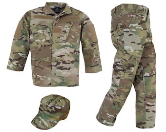 3 Piece Youth Army/Air Force Multicam Uniform Costume