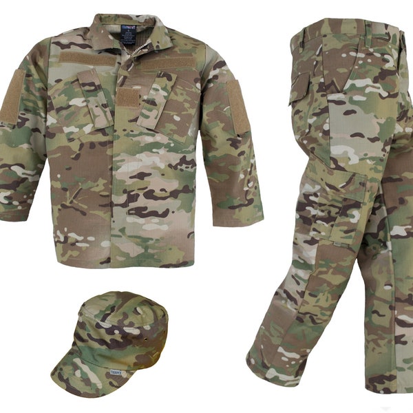 3 Piece Youth Army/Air Force Multicam Uniform Costume