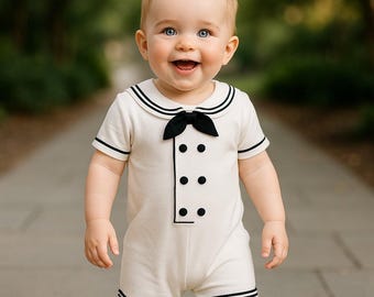 Sailor Romper White