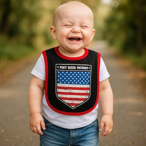 Pint-Sized Patriot Baby Bib