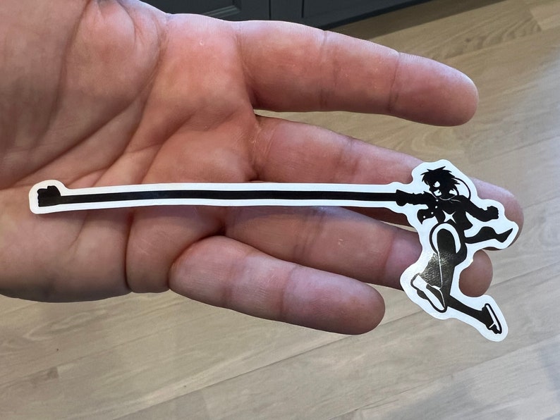 One Piece Luffy Arm Stretch Die Cut Decal Sticker Etsy