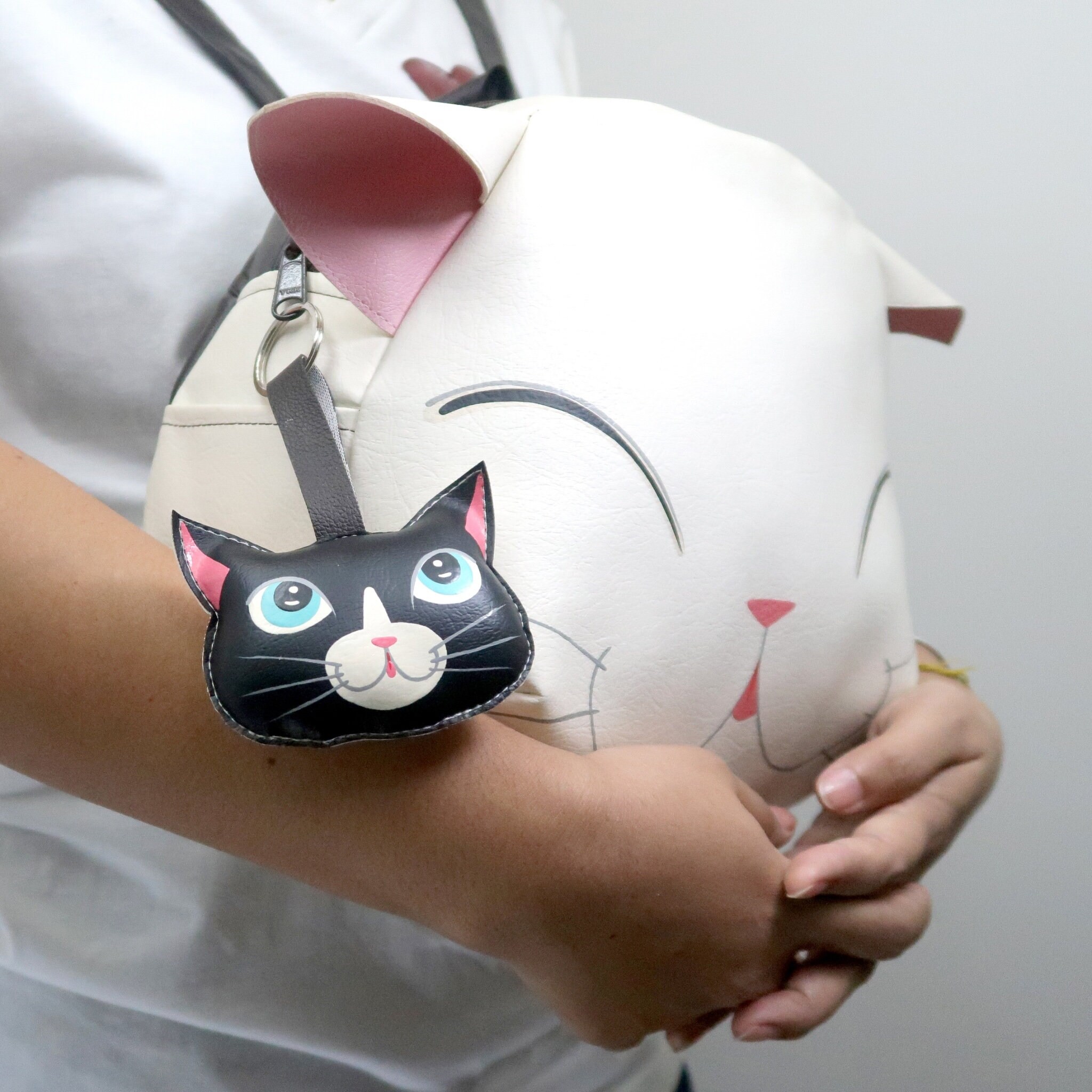Portachiavi Gatto Divertenti - Set Da 3 In Metallo, Design Carino, Per Zaini E Chiavi