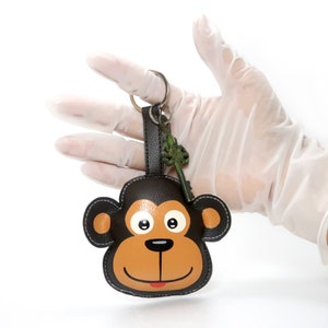 Monkey keychain ,Monkey  bag charm, handmade keychain for animals lovers, sweet animals,cute animal keychain.