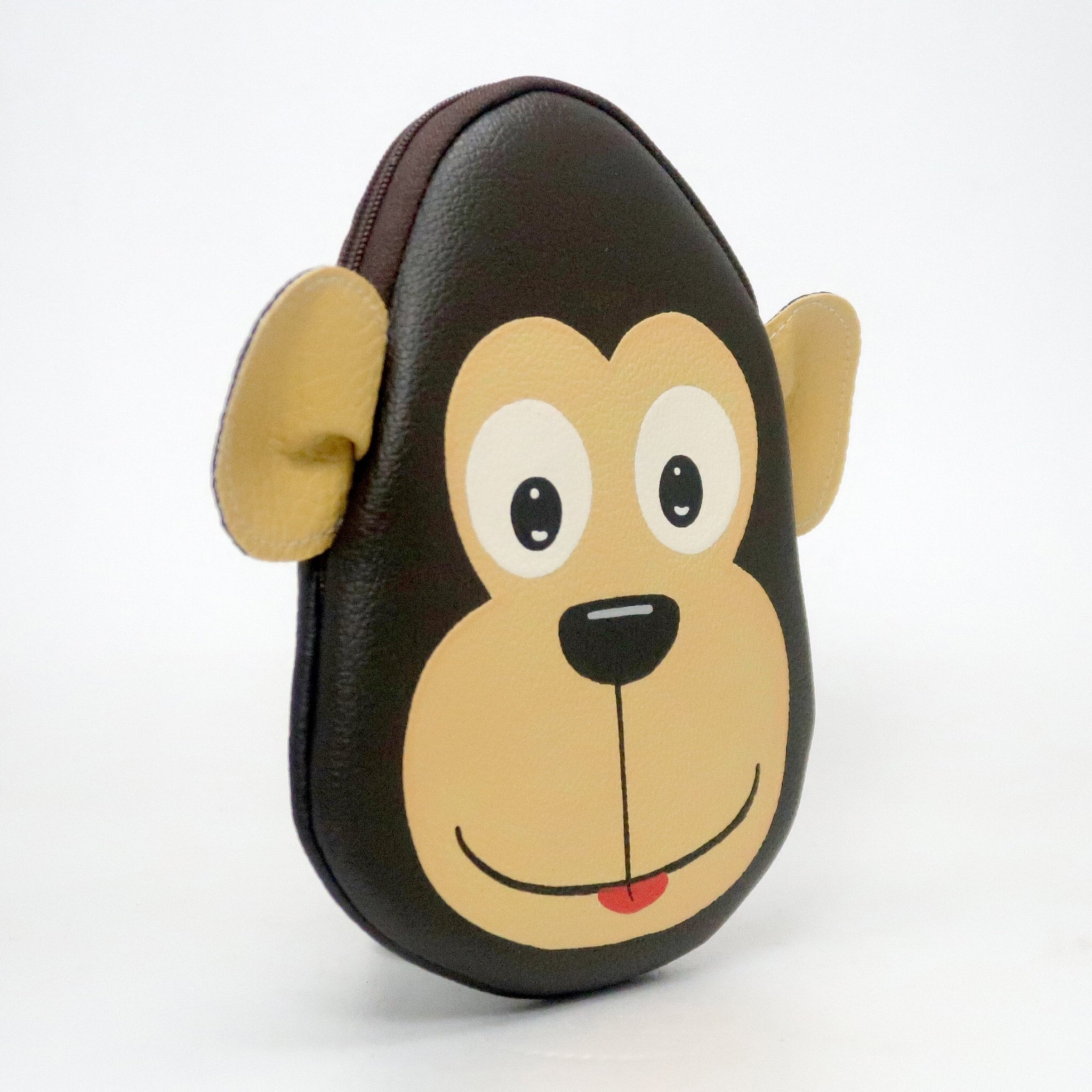 Monkey coin purse.hand painted bag small synthetic leather Etsy