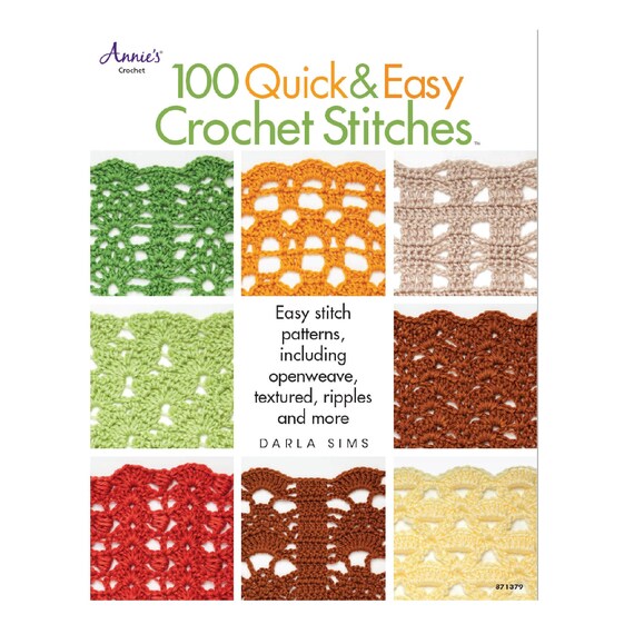 100 Quick and Easy Crochet Stitches Easy Stitch Patterns Etsy