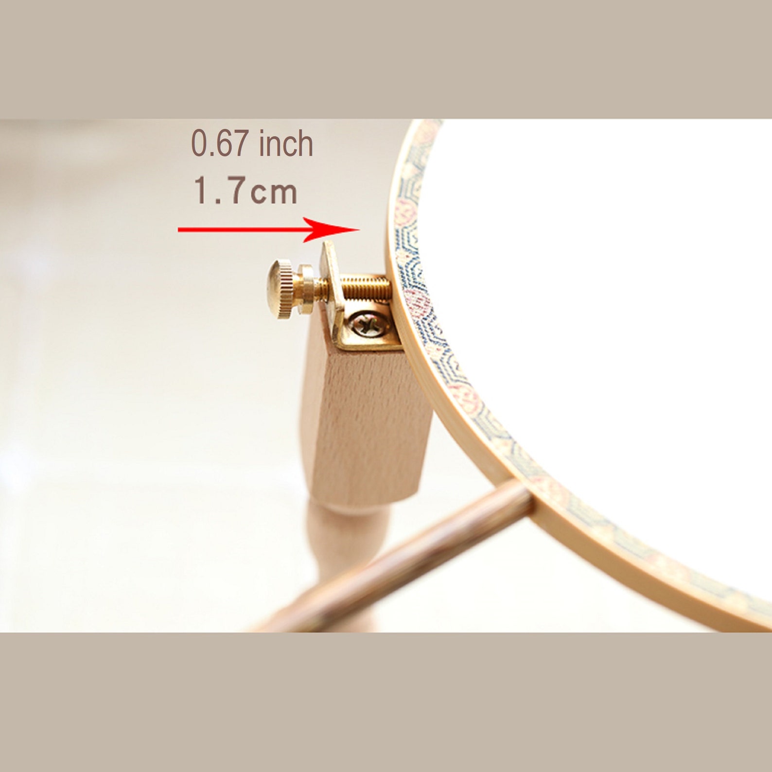 Wood Embroidery Hoop Stand DIY handmade Cross Stitch Frame Etsy