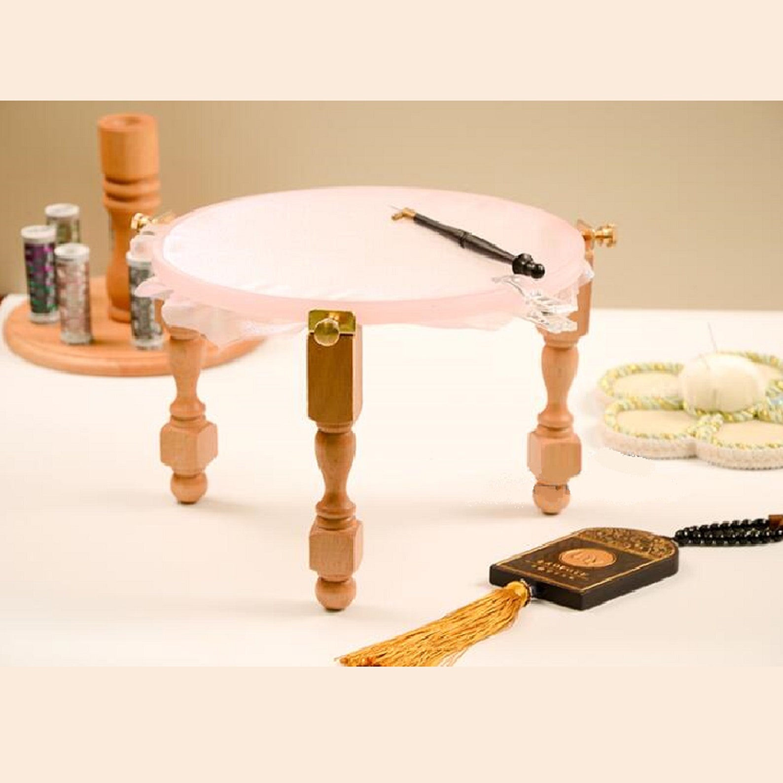 Wood Embroidery Hoop Stand DIY handmade Cross Stitch Frame Etsy