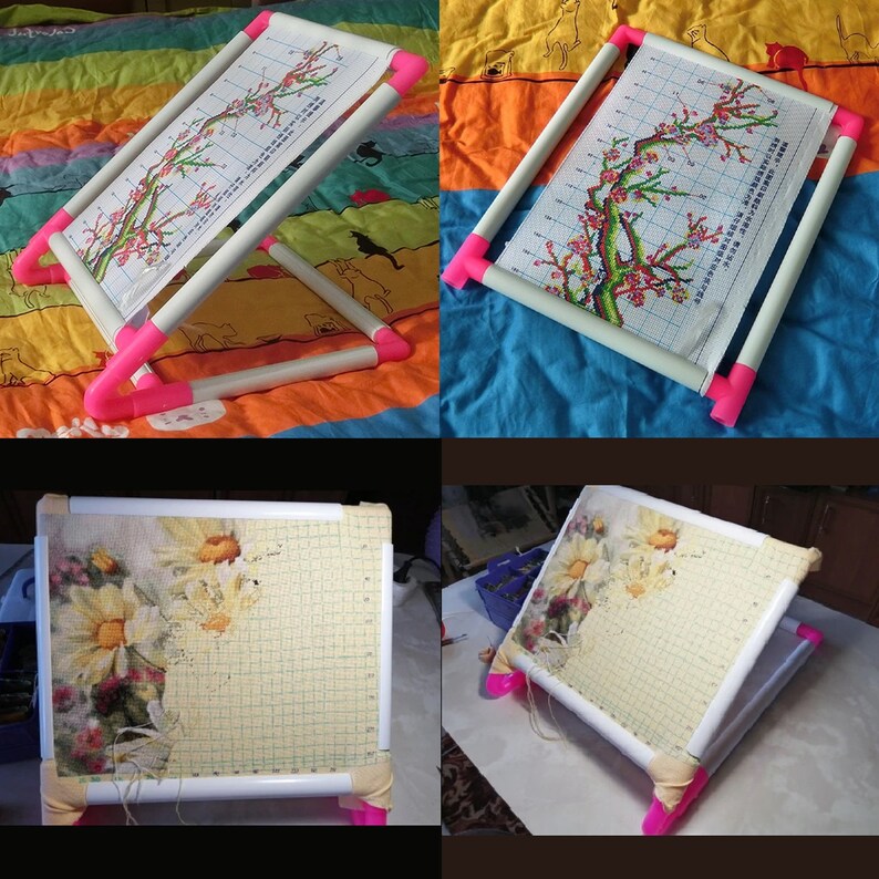Embroidery frame practical universal clip plastic cross stitch  etsy Embroidery frame practical universal clip plastic cross stitch  etsy