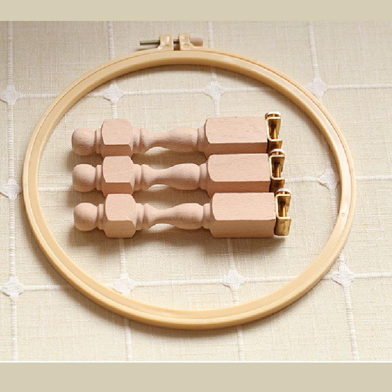 Wood Embroidery Hoop Stand DIY handmade Cross Stitch Frame Etsy