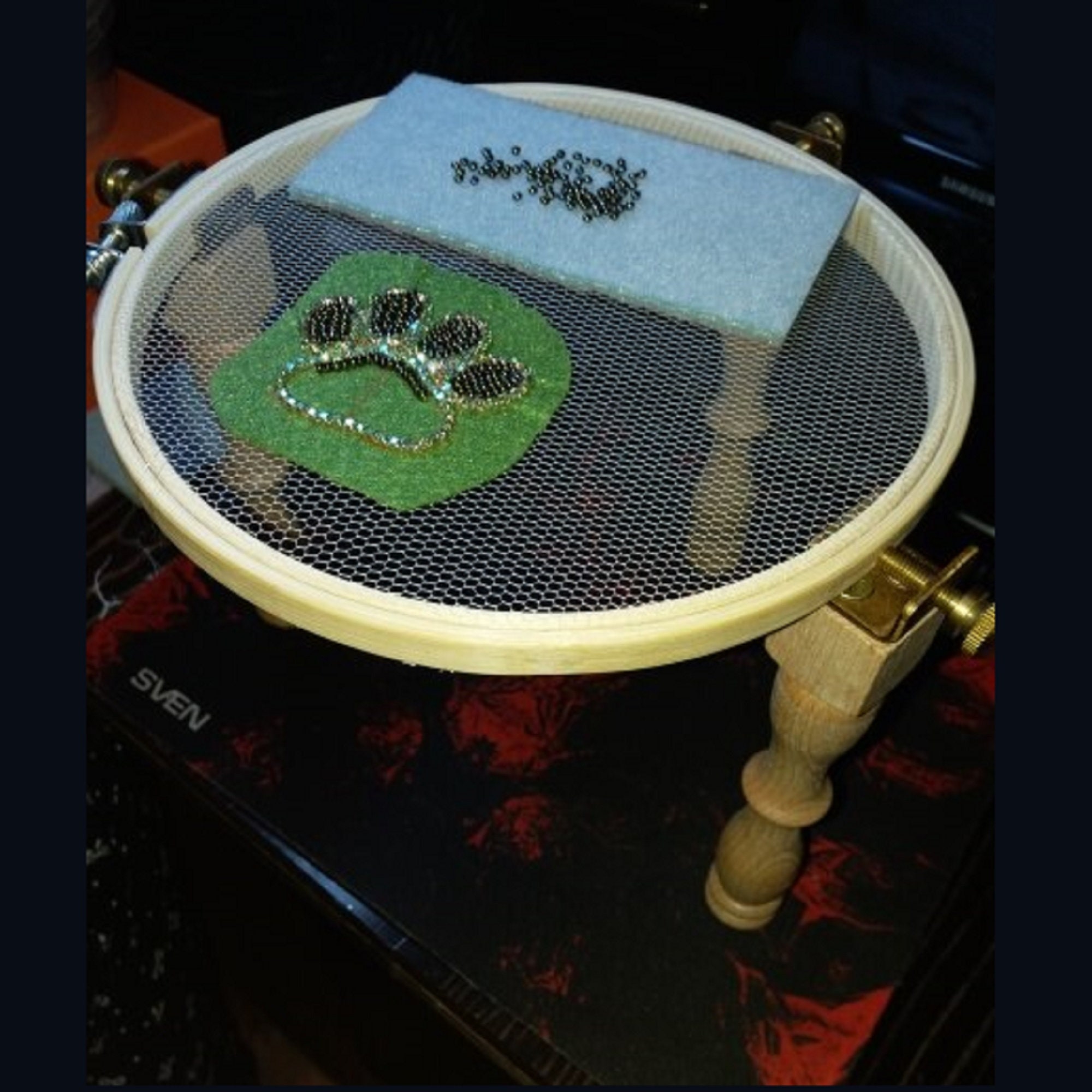 Wood Embroidery Hoop Stand DIY Handmade Cross Stitch Frame Etsy