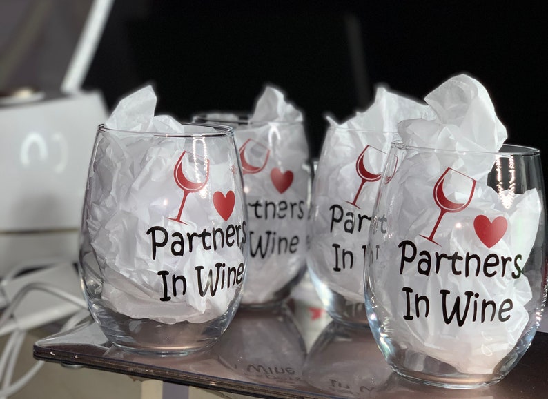 Partners In Wine Glass Set