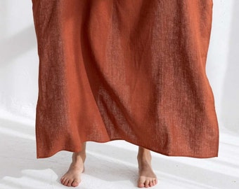 READY TO SHIP - Rust beach towel, Lightweight beach sarong, Compact travel towel, Eco friendly beach sheet, Luxury bath towel, Large towels