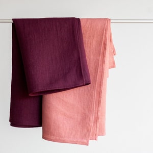 Set of 2 tea towels, Linen tea towels, Washed linen tea towels, Hand towels, Kitchen towels, Linen dish cloths, Tea towels in various colors