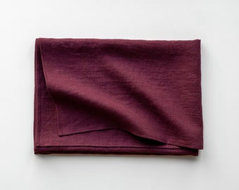 Durable beach towel, Gym linen towel, Linen bath sheet, Large linen beach towel, Linen hand towels, Washed linen towel, Merlot linen towel