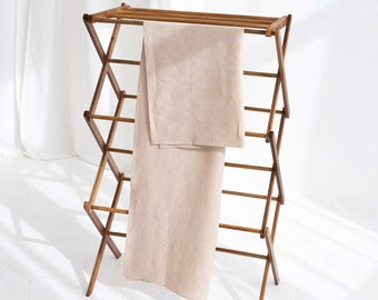Oversized Linen Bath Sheet, Soft Absorbent Spa Towel