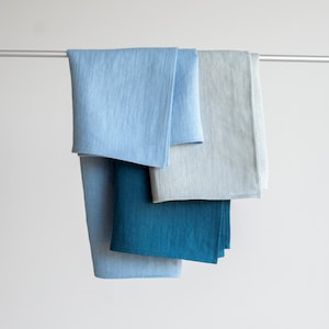 Set di 3 strofinacci, Set di strofinacci in lino, Set di asciugamani in lino lavato, Strofinacci, Set di asciugamani da cucina in lino, Set di strofinacci, Asciugamani colorati