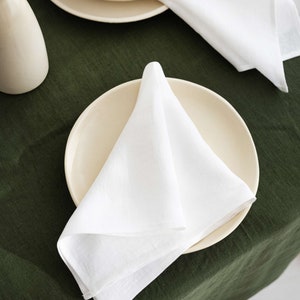 READY TO SHIP Large napkins, 50 x 50 cm, Linen cloth napkins, Dinner napkin set, Stone washed linen napkins, Handmade napkins, Napkin gift image 7