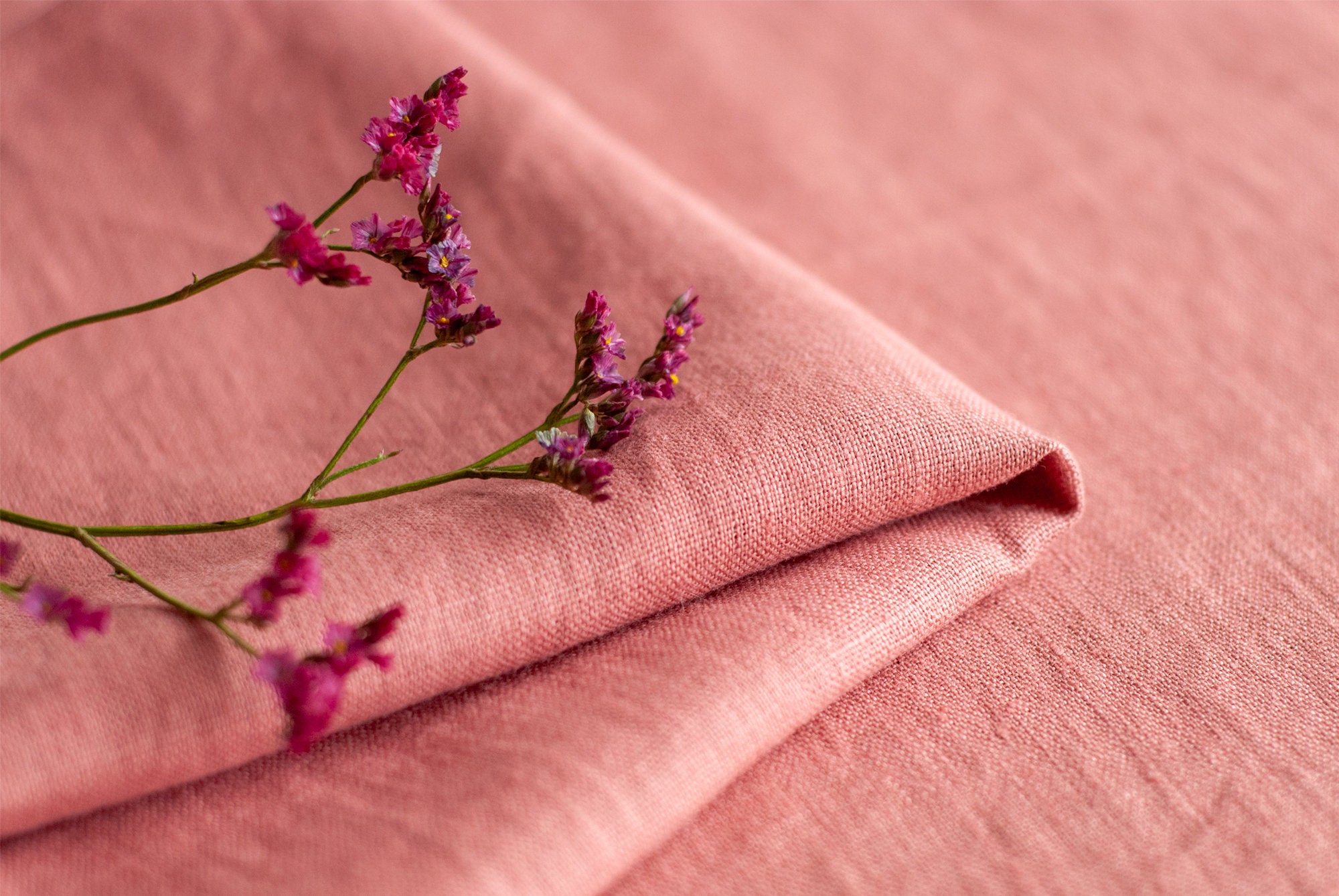 Blush Dinner Napkins, Soft Linen Napkins, Linen for Dinning Room