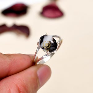 Natural White Buffalo Turquoise Ring, Handmade Ring, 925 Sterling Silver Ring, Prong Ring, Stackable Ring, Wedding Ring For Women Gift