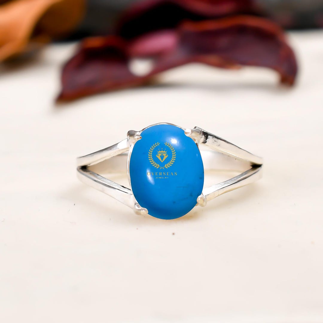 Sleeping Beauty Turquoise Ring: Handmade Sterling Silver Statement Ring ...