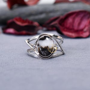 Natural White Buffalo Turquoise Gemstone Ring, Handmade Ring, Statement Promise Ring, 925 Sterling Silver Ring, Gift For Women Wedding Gift