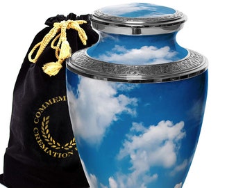 Heavenly Clouds Cremation Urns for Human Ashes Large Small Cremation Urns for Adults Keepsakes Urn Urns for Humans & Burial Urns for Ashes