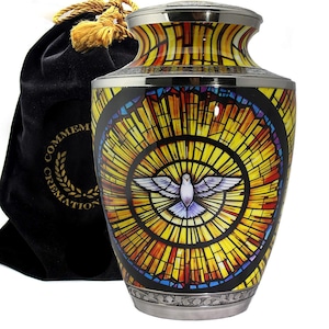 Holy Dove Cremation Urn for Human Ashes, Cremation Urns for Adults, Urns for Humans, Urns for Ashes Full Size, Cremate Urn XL Urns for Ashes