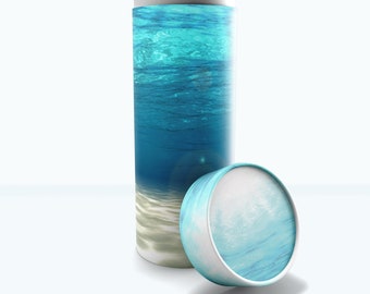 Ocean Biodegradable Urn, Eco Friendly, Scatter Urn, Scatter Tube, Biodegradable Urn for Human Ashes, Scatter Tube for Human Ashes