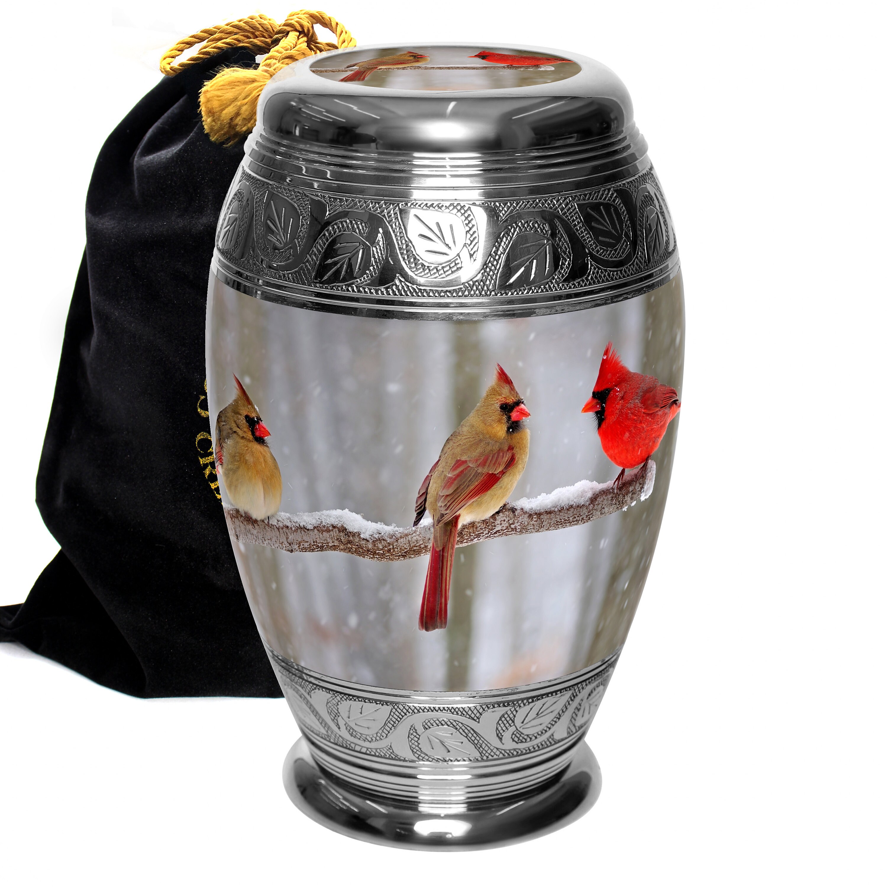 Cozy Cardinals Cremation Urn Urns for Human Ashes Cremation Etsy