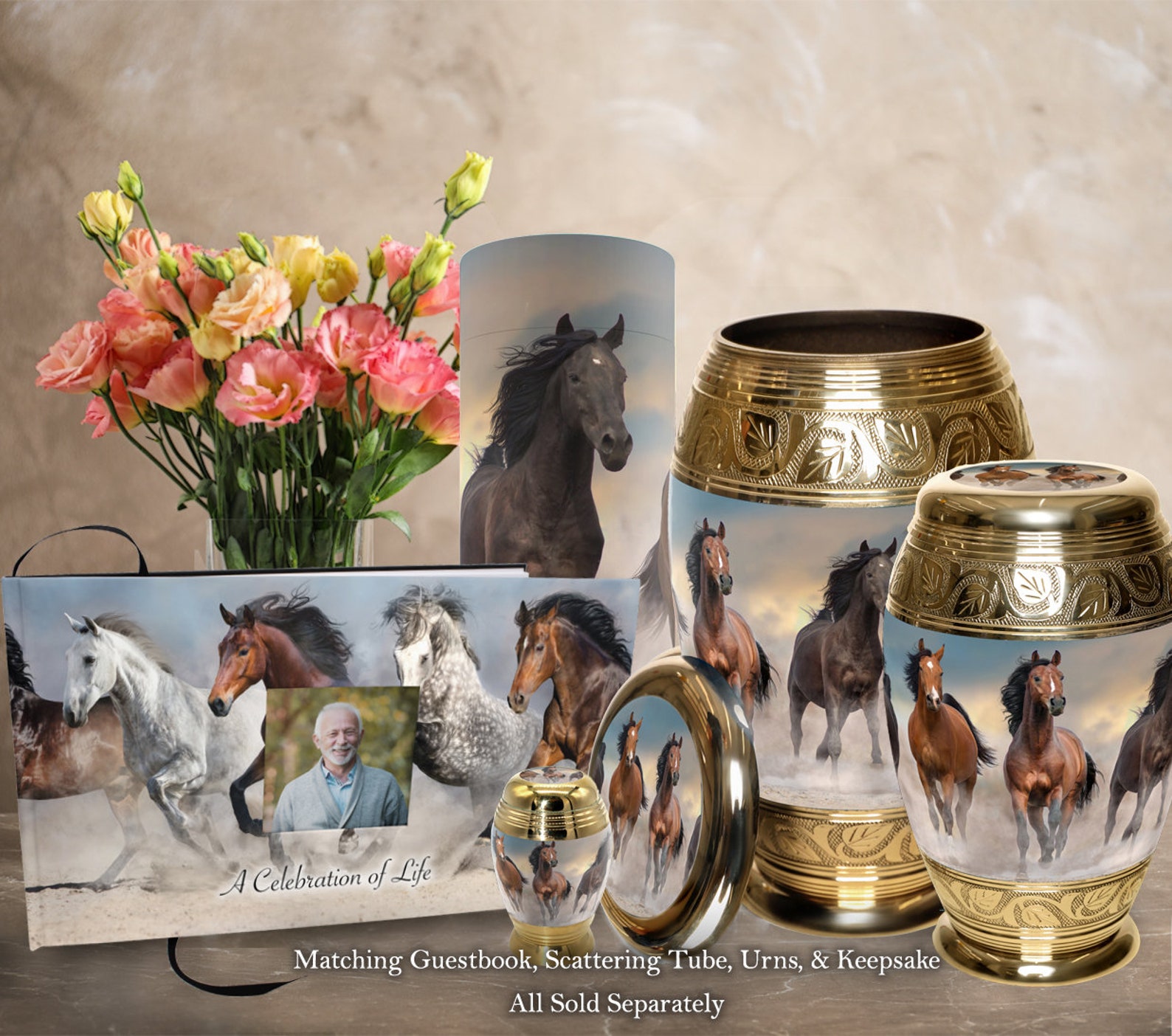 Wild Horses Cremation Urn Urns for Human Ashes Cremate Urn Etsy