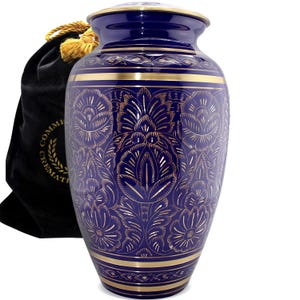 Purple Cremation Urns for Human Ashes Large XL Small Cremation Urns for Adults Keepsakes Urn Urns for Humans & Burial Urns for Ashes