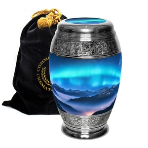 Aurora Borealis Cremation Urns for Human Ashes Northern Lights Cremation Urns for Adults Urn Urns for Humans & Burial Urns for Ashes