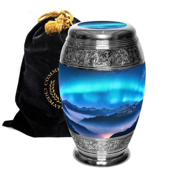 Aurora Borealis Cremation Urns for Human Ashes Northern Lights