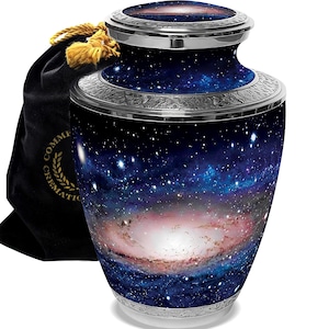 Milky Way Galaxy Cremation Urns for Human Ashes Large Small Cremation Urns for Adults Keepsakes Urn Urns for Humans & Burial Urns for Ashes