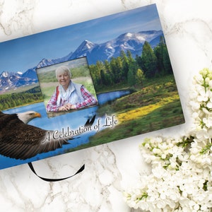 Bald Eagle Cremation Urns for Human Ashes Large XL Small Cremation Urns for Adults Keepsakes Urn Urns for Humans & Burial Urns for Ashes Matching Guestbook